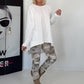 Basic Shirt mit Rundhalsausschnitt -weiss