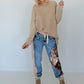 Oversized Shirt stone washed - taupe