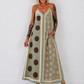Luftiges Sommerkleid mit Print - oliv - mehrfarbig