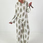 Zweiteiler mit Ornament Print - khaki-creme