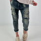 Baggy Jeans - denim used wash