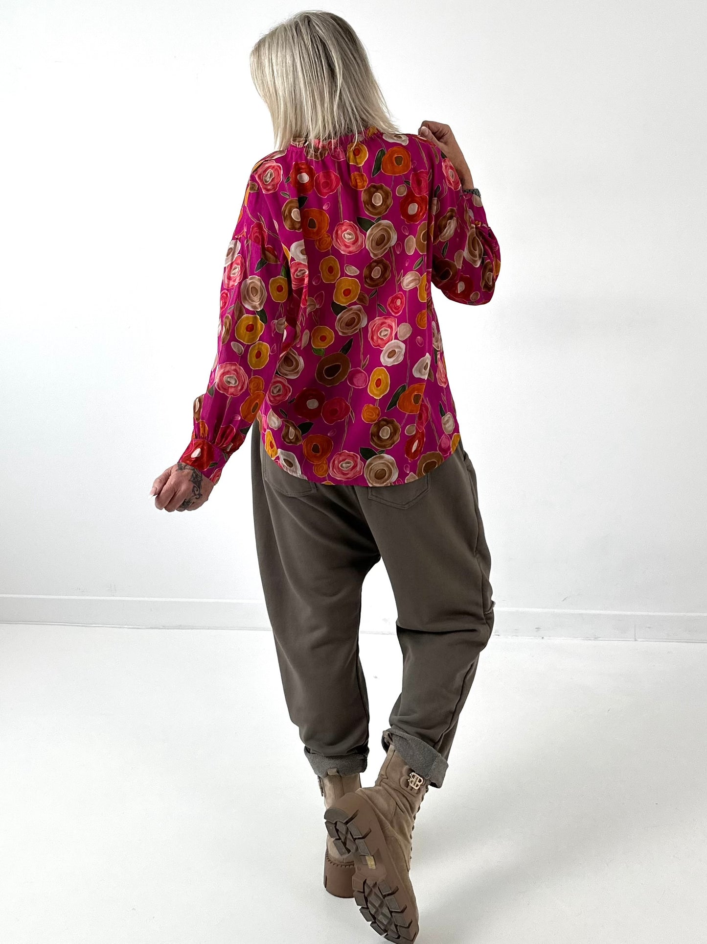 Tuniek model "Flower" - roze-veelkleurig