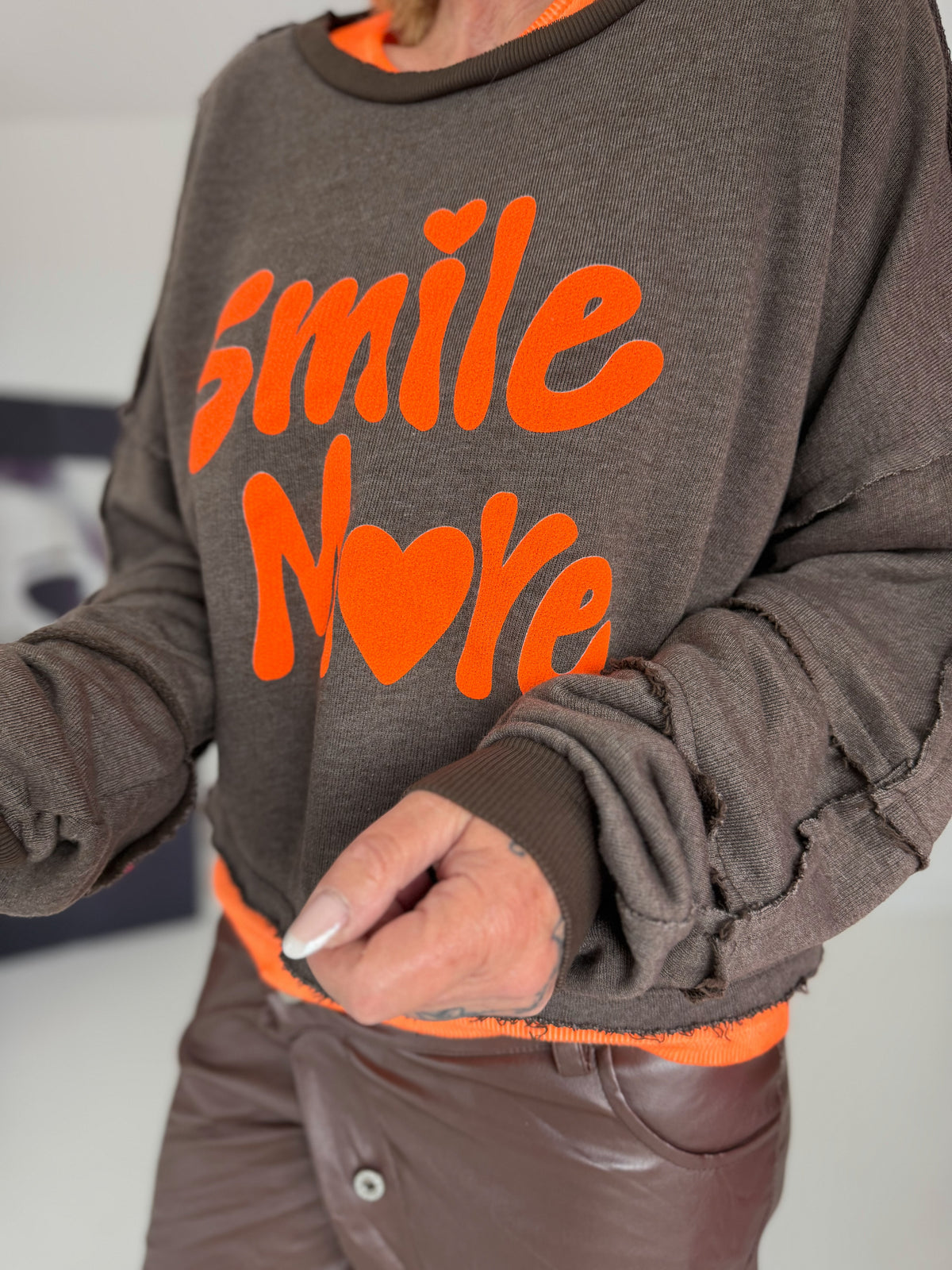 Sweater Smile More - mokka