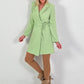 Frock coat/dress with tie - lime green
