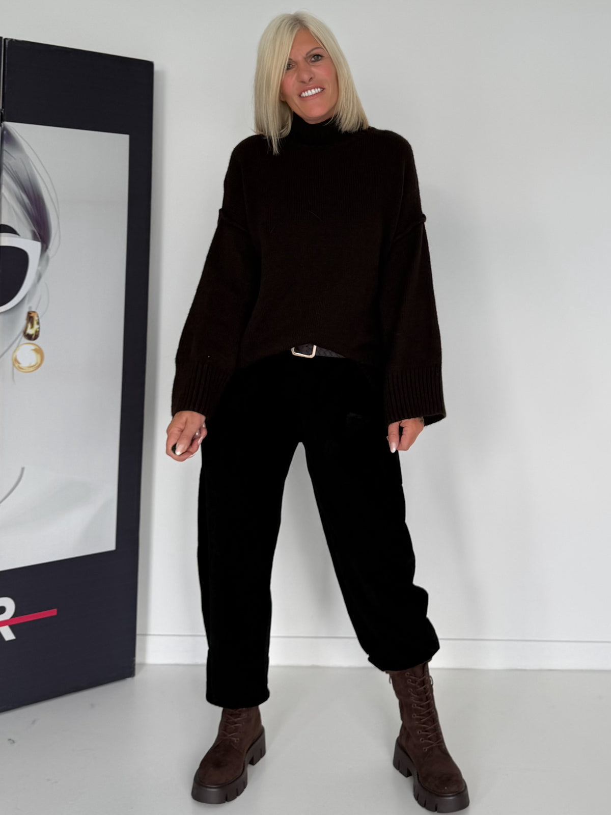 Kuscheliger Pullover - mokka