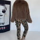 Faux fur jacket - taupe