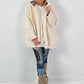 Hooded jacket, model "Hooded Ted" - ecru