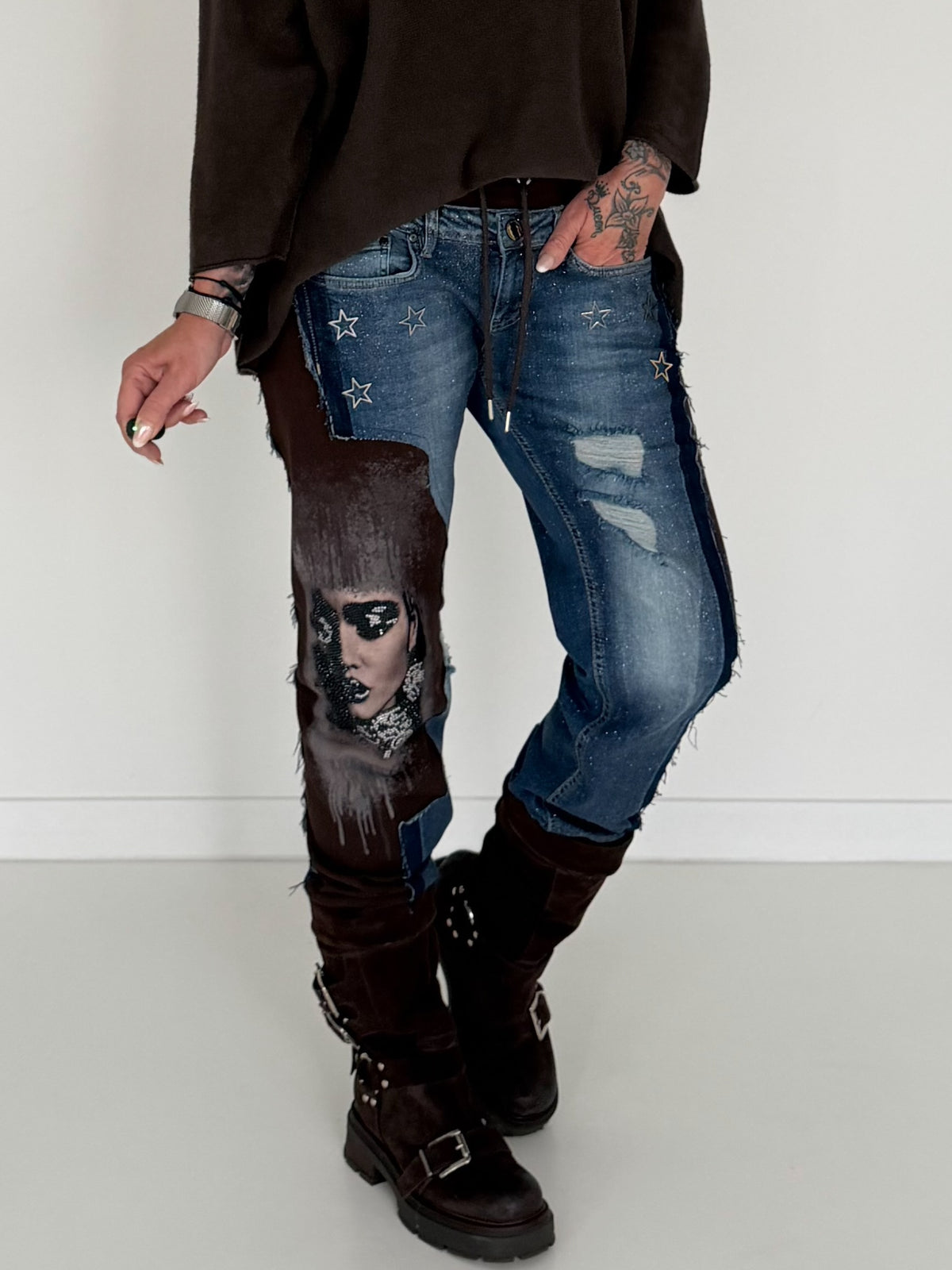 Jogg-Jeans Woman - denim-mokka