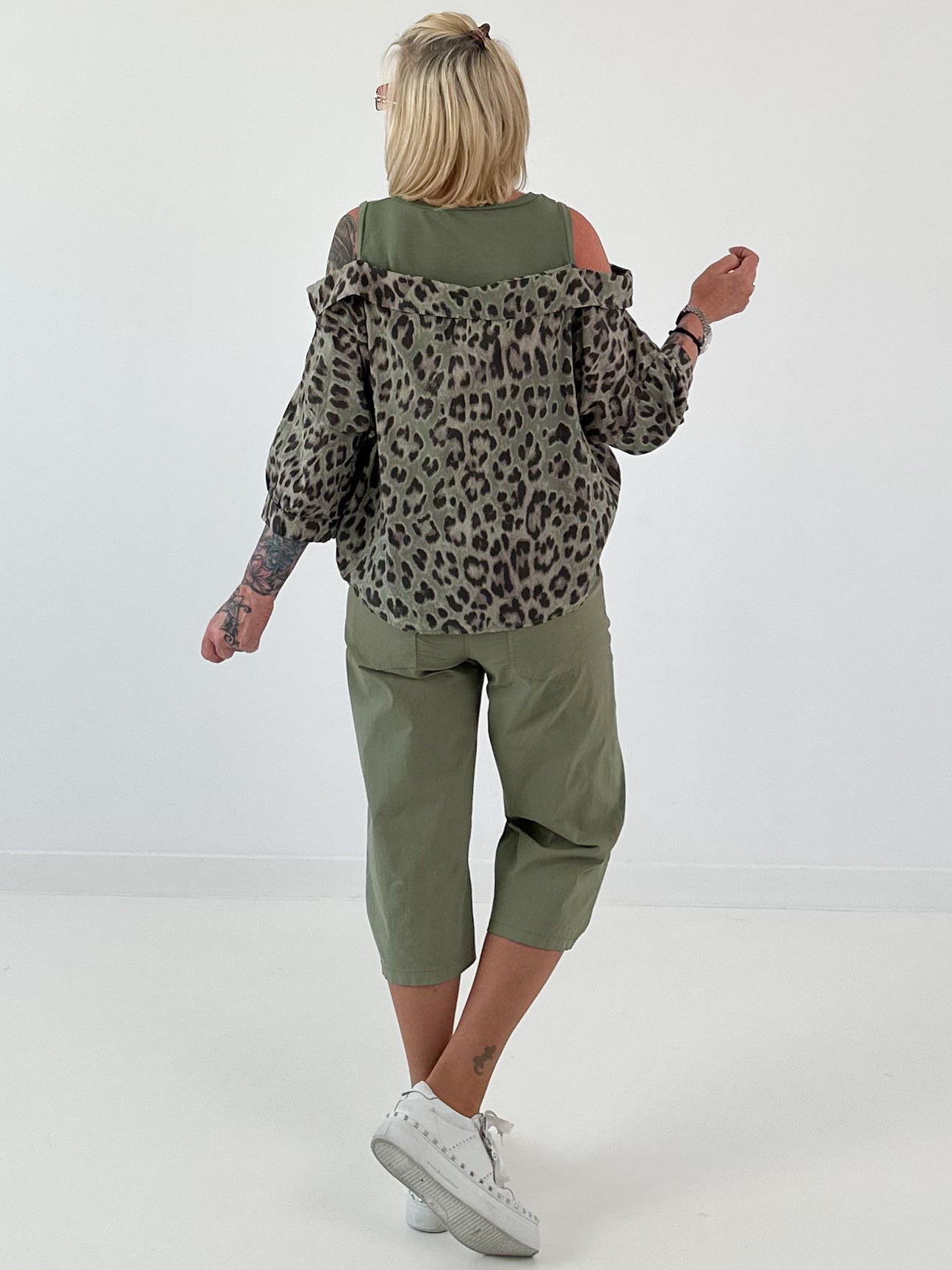 Tunika mit integrierten Top - Leo khaki