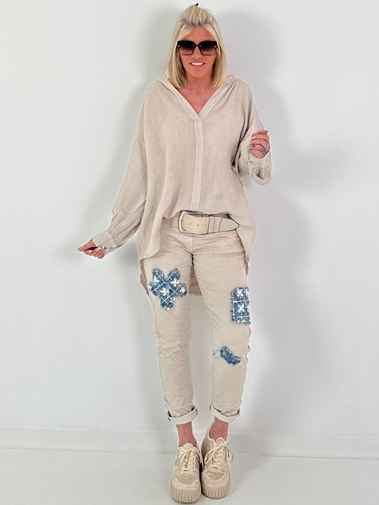 Pirate Tunic Linen - beige