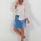 Strukturierte Bluse - beige