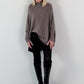 Oversized trui model "Relaxed Chic" - taupe