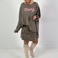 Sweatshirt model "Merry Mood" - khaki/taupe