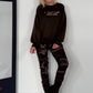Sweater I Don´t Care Anymore - mokka