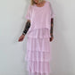 Kleid im Lagenlook - rosa