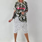 Oversized Camouflage T-Shirt - weiss-mehrfarbig