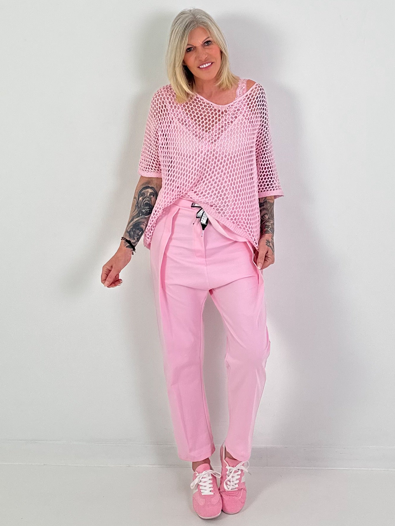 Gehaakt shirt - roze