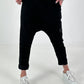 Baggy Trousers with Statement Patch - black