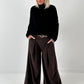 Corduroy trousers model "Marry" - chocolate