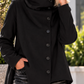 Stylischer asymmetrischer Blazer - schwarz