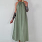 Klassisches Neckholder-Kleid -salbei