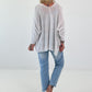 Leichte Strickjacke - weiss