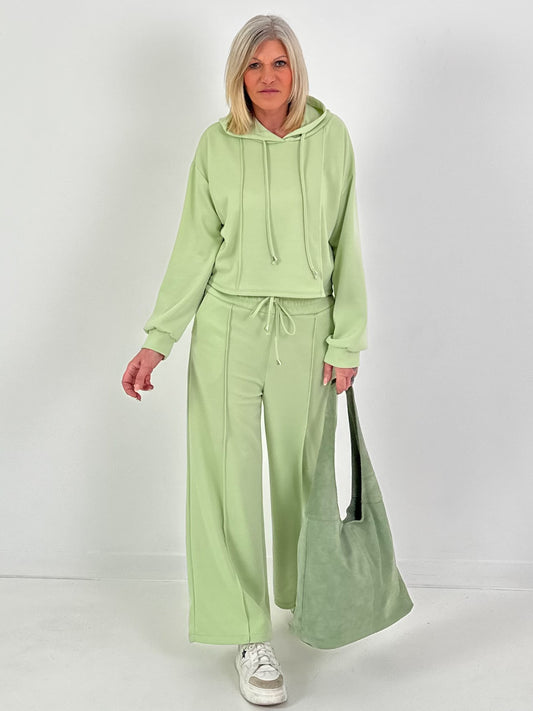 Zweiteiler mit Kapuze - lindgrün