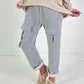 Trousers with cargo pockets - grey