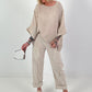 Oversized Linen Shirt - beige