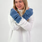 "Cozy Touch" model fingerless gloves - blue