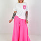 T-shirt with glitter patch - white