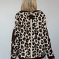 Sweatshirt mit All Over Leo-Print und trendigen Sternelementen - beige