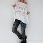 Sweater Dont Give Up - weiss