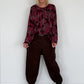 Shirt im Allover-Camouflage-Look - burgundi-mehrfarbig