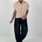 Weste mit besonderen Verschlussdetails - beige