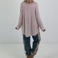 Oversized Shirt stone washed - rosa