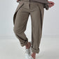 Hose mit besonderem Design - taupe