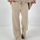 Knitted trousers model “Weave&amp;Wear” - beige