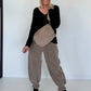 Basic Shirt mit V-Neck - schwarz