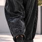 Weiche Ballon-Cordhose mit Gürtel - stone-washed-schwarz