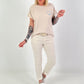 Fine Knit Dog Mom Shirt - Beige