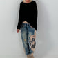 Women's jogg jeans in a used look - denim