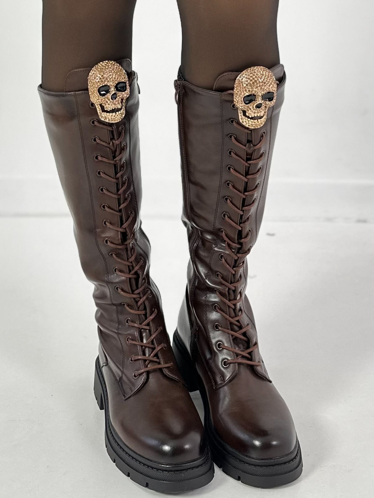 Magnetische broche "Schedel" - goud