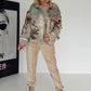 Jeansjacke mit Teddy-Print - used-grey