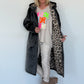 Mantel mit Kapuze Yes I Will Rise - mausgrau