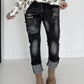 Jeans Fashion Smiley - used-black