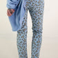 Hose mit Leo-Muster - hellblau