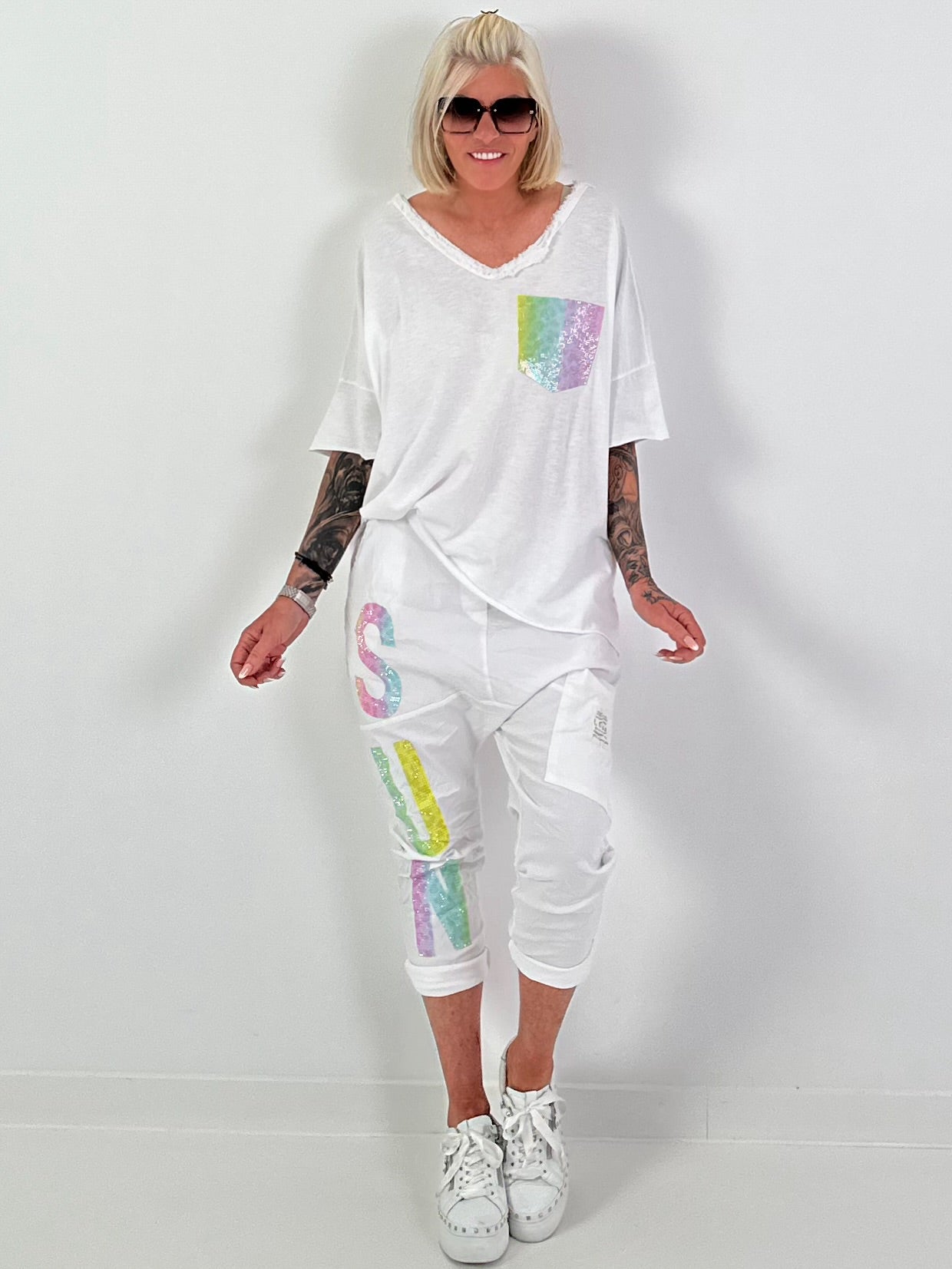 Baggy Hose Sun - weiss