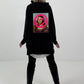 Hoodie model "Neon Icon Clash" - zwart