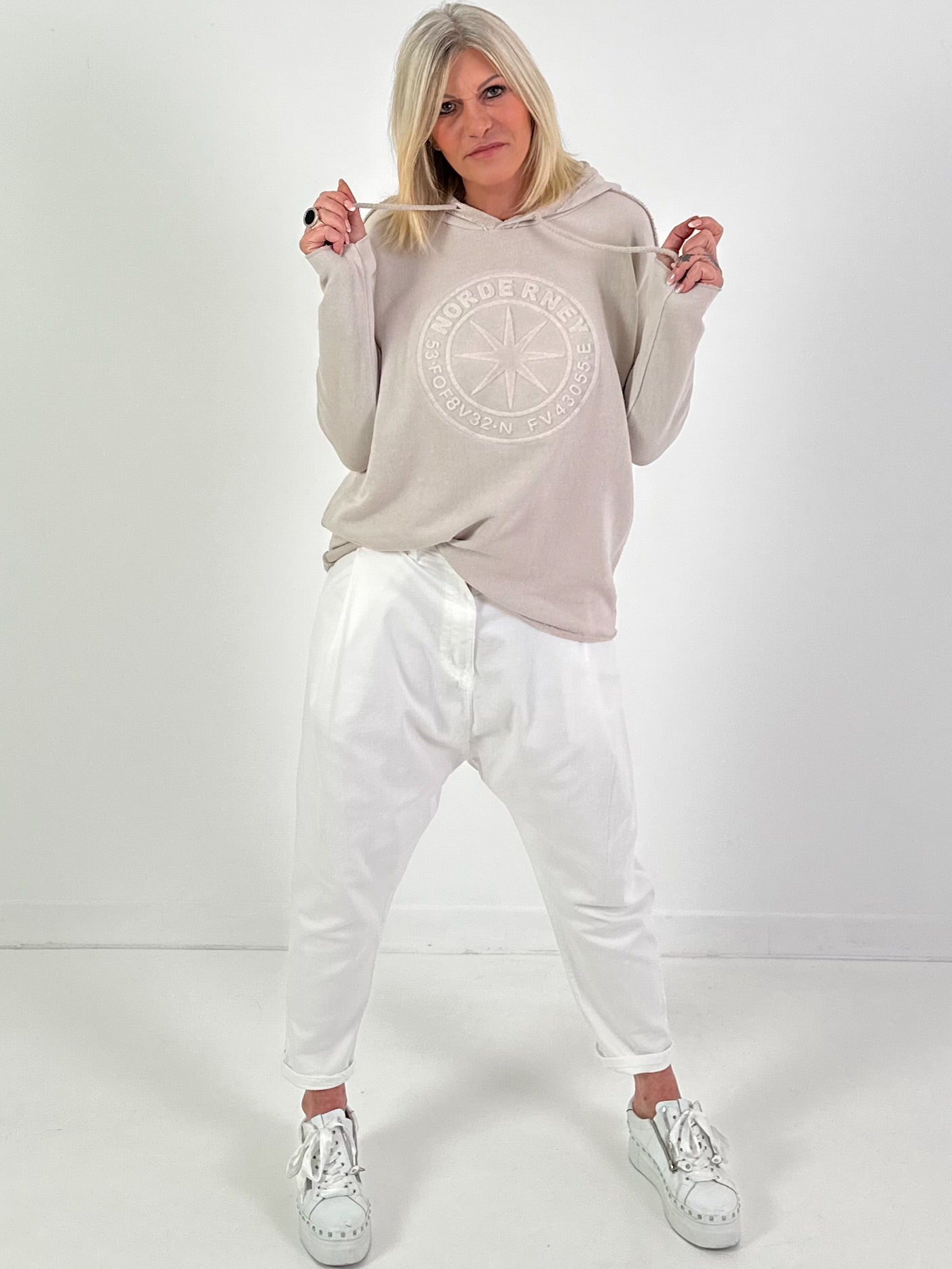 Hoodie Modell "Norderney" - beige